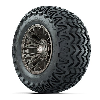 Set of (4) 12 in GTW® Stellar Matte Bronze Wheels with 23x10.5-12 Predator All-Terrain Tires