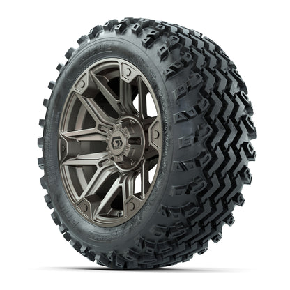 GTW® Graffiti Bronze/Black 14 in Wheels with 23X10-14 Rogue  - 3/4 view