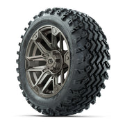 GTW® Graffiti Bronze/Black 14 in Wheels with 23X10-14 Rogue  - 3/4 view