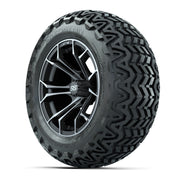 GTW Spyder Matte Grey 14 in Wheels with 23x10-14 GTW Predato - 3/4 view