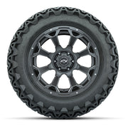 Set of (4) 14 in GTW Raven Wheels with 23x10-14 GTW Predator - front view
