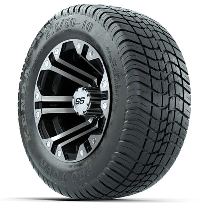 Set of (4) 10 in GTW Specter Wheels with 205/50-10 Kenda Pro Tour Tires