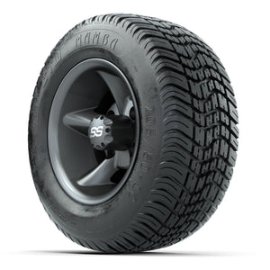 GTW Godfather Matte Gray 10 in Wheels with 205/50-10 Mamba Street Tires – Full Set