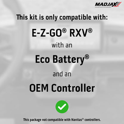 MadJax® Kinect™ Display Screen Kit for A/C motor EZGO RXV wi