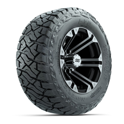 GTW Specter Black/Machined 12 in Wheels with 23x10.00-R12 Maverick All-Terrain Tires – Full Set
