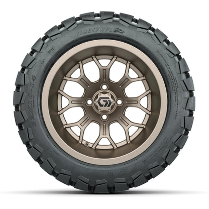 GTW Assault Matte Bronze 14 in Wheels with 22X10-14 Timberwolf All-Terrain Tires – Full Set