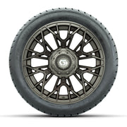 Set of (4) 14 in GTW® Stellar Matte Bronze Wheels with 225/3 - front view