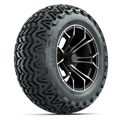GTW Spyder Matte Black/Bronze 14 in Wheels with 23X10-14 Predator All-Terrain Tires – Full Set