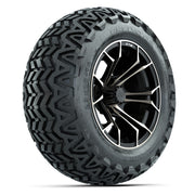 GTW Spyder Matte Black/Bronze 14 in Wheels with 23X10-14 Predator All-Terrain Tires – Full Set