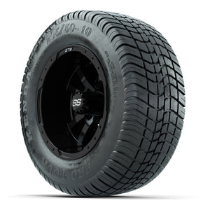 GTW Storm Trooper Black 10 in Wheels with 205/50-10 Kenda Pro Tour Steet Tires – Full Set