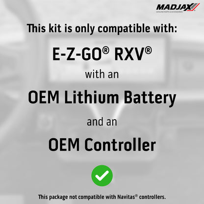 MadJax® Kinect™ Display Screen Kit for A/C motor EZGO RXV EL