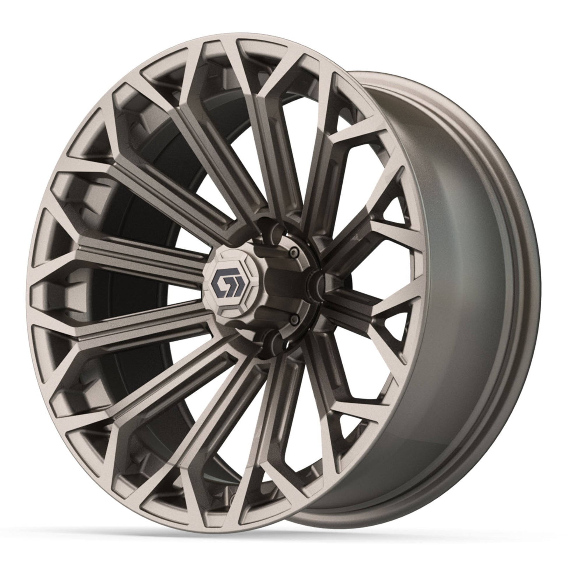 Phantom 16 inch GTW golf cart wheel - Matte Bronze