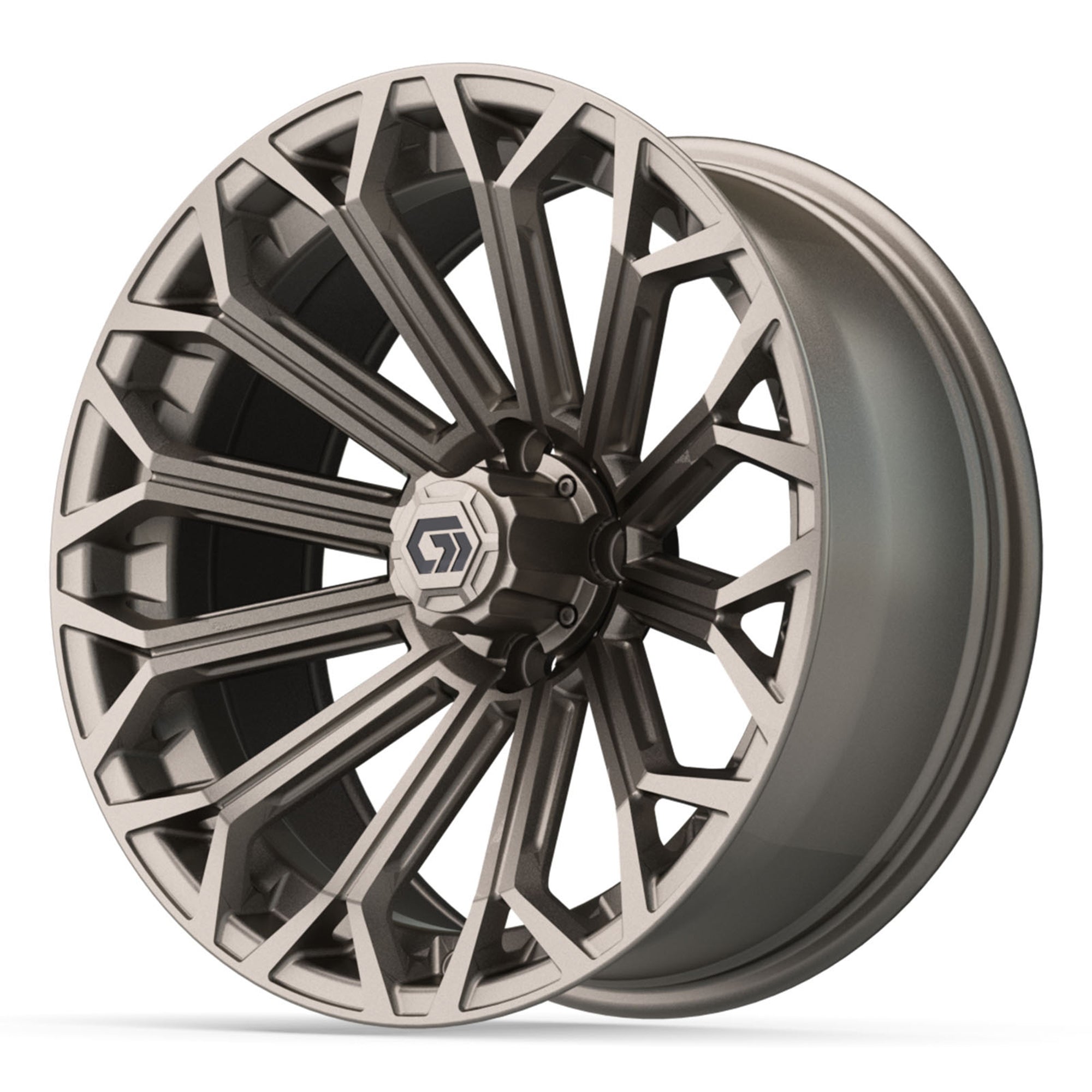 Phantom 16 inch GTW golf cart wheel - Matte Bronze