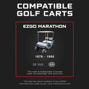 EZGO 36V Golf Cart Charger - Marathon - SB50 Anderson Plug - 36V 18A Lithium, LiFePO4, Lead Acid, AGM