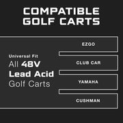 48 Volt Onboard Battery Charger - 48V 15AMP Lithium, LiFePO4, Lead Acid, AGM Battery Charger
