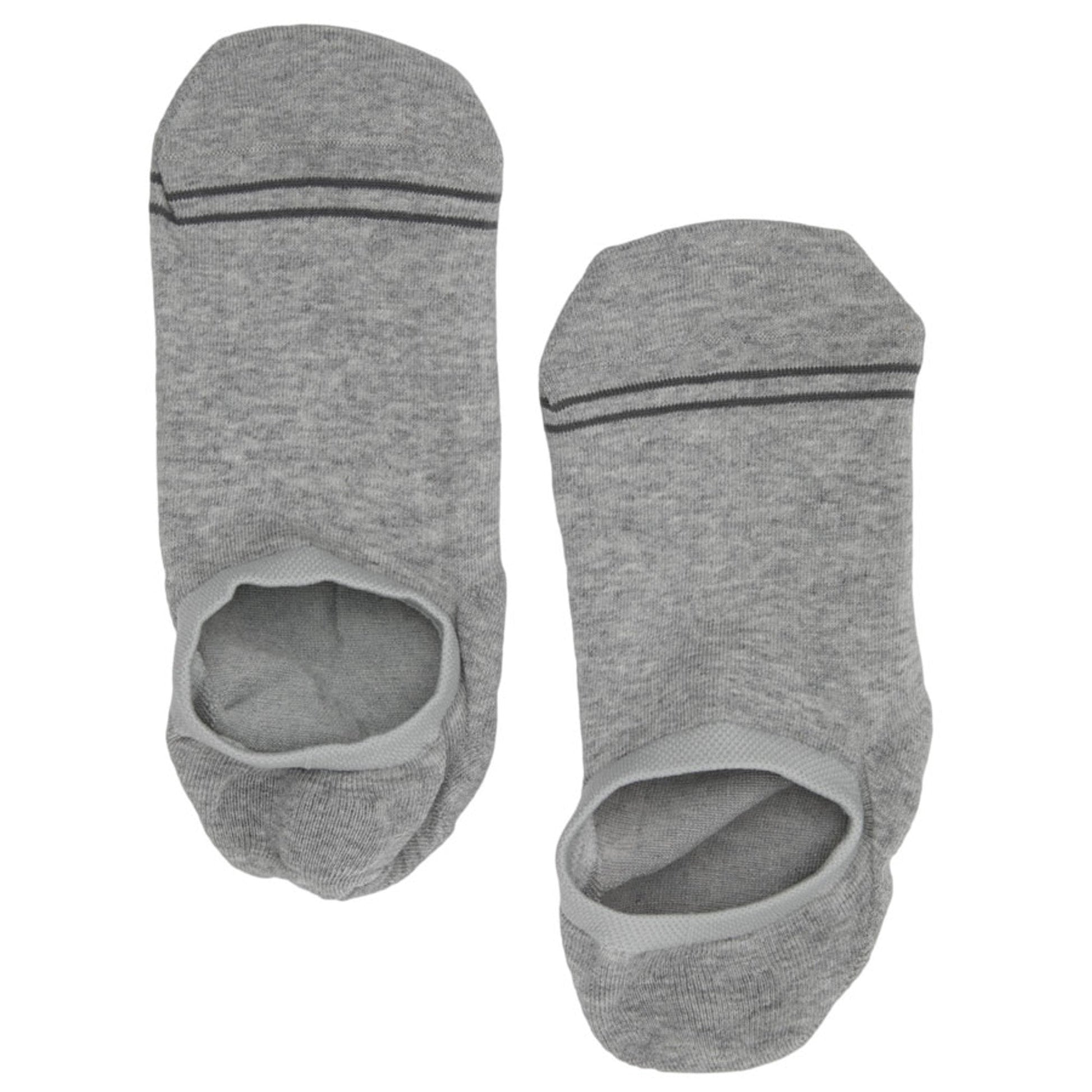 Grey  No Show Socks - 3 Pack