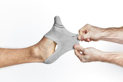 Grey  No Show Socks - 3 Pack