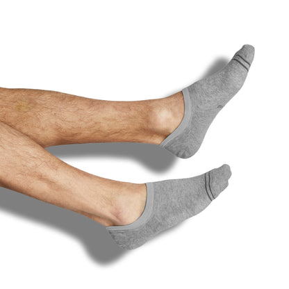 Grey  No Show Socks - 3 Pack