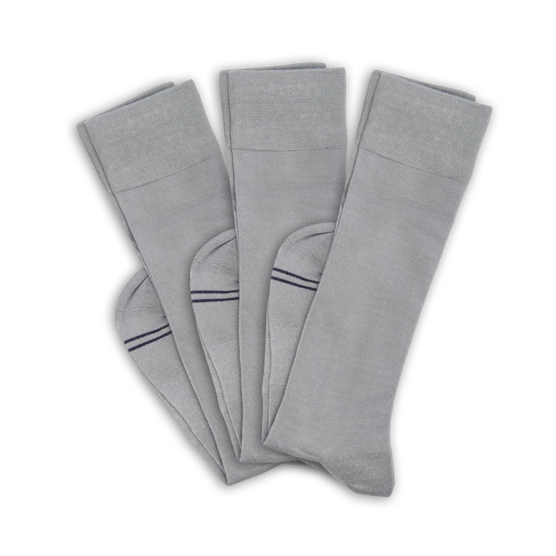 Greyson 3-Pack - Grey Dress Socks