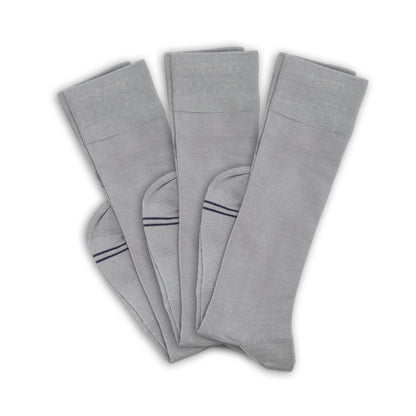 Greyson 3-Pack - Grey Dress Socks