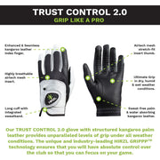 HIRZL Trust Control 2.0 - Golf Gloves - White / Black