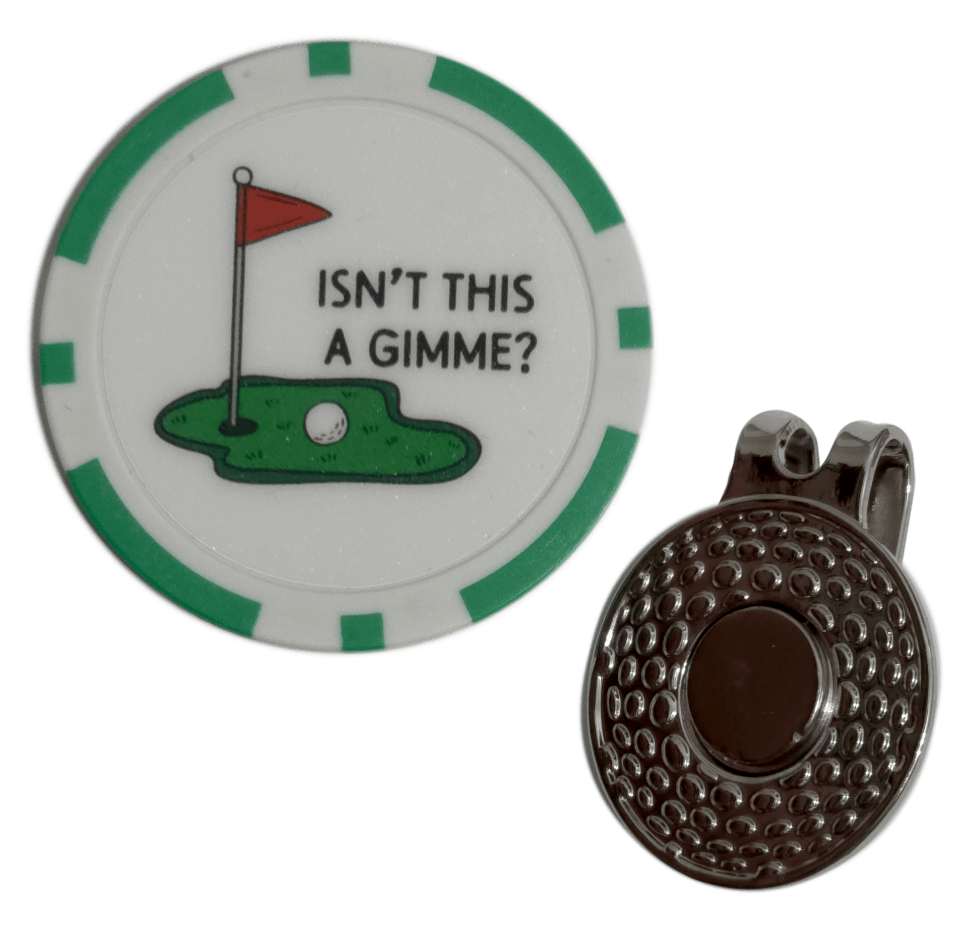 “Isn’t This a Gimme?” Golf Ball Marker Poker Chip