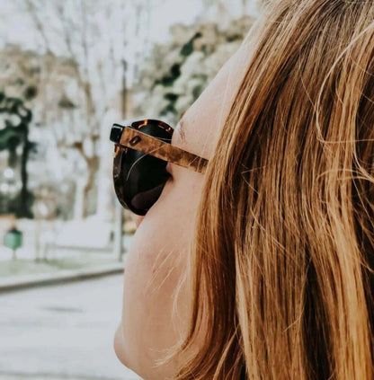 Ganges - Unisex Wood and Bio Acetate Sunglasses