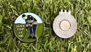 Just Tap It In Golf Ball Marker Clip