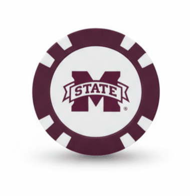 Officially Licensed Mississippi State Bulldogs Poker Chip Ball Marker