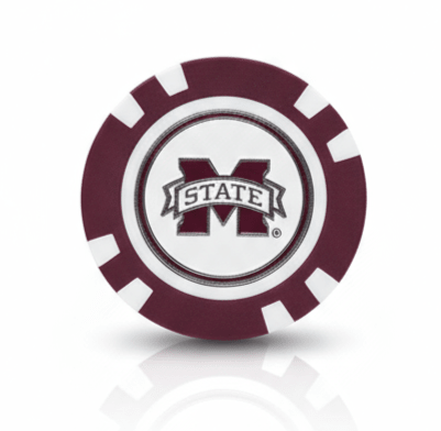 Officially Licensed Mississippi State Bulldogs Poker Chip Ball Marker