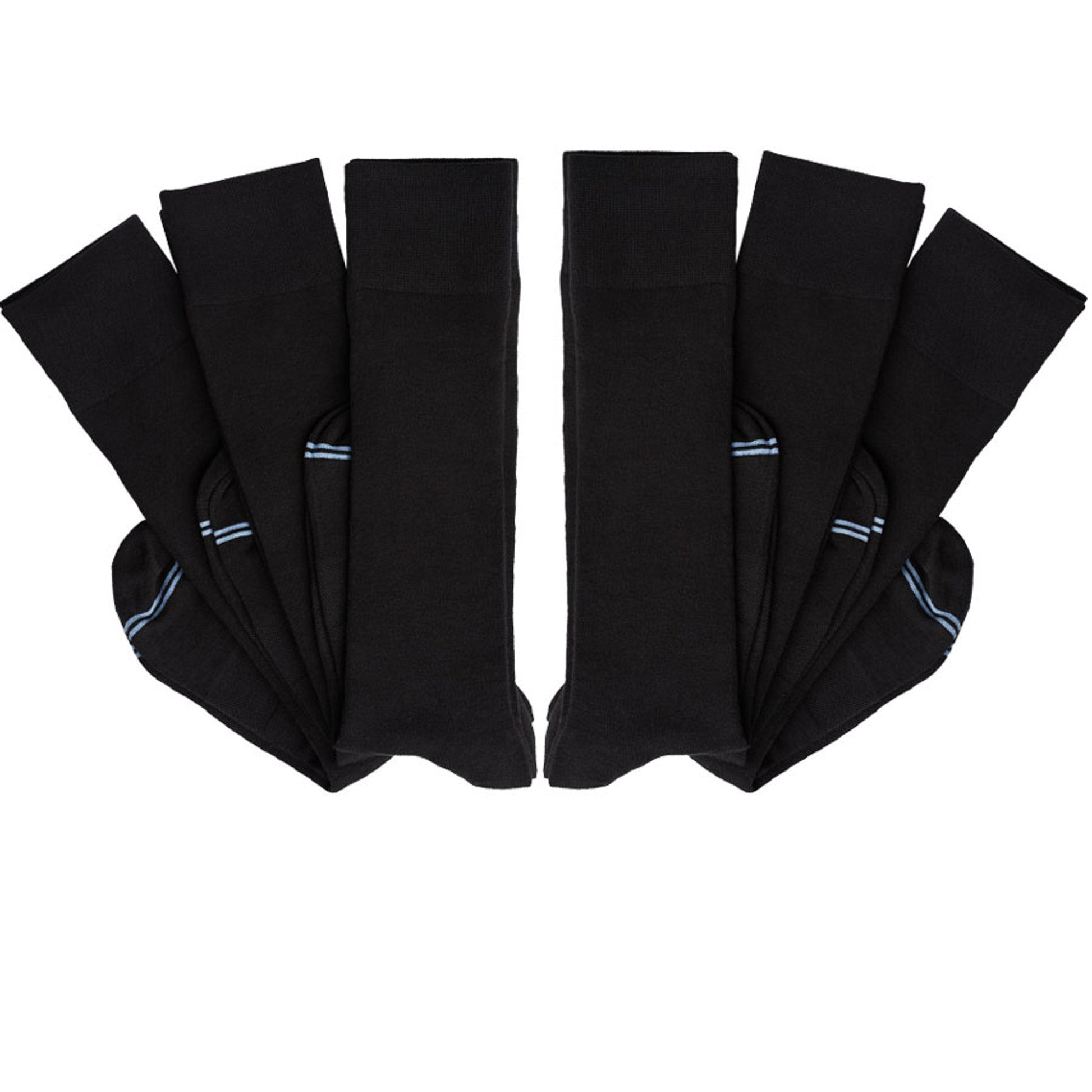 Nyx 6-Pack - Black Dress Socks