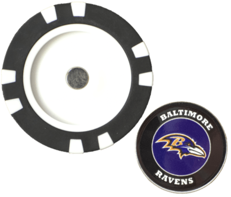 Officially Licensed Baltimore Ravens Poker Chip Ball Marker