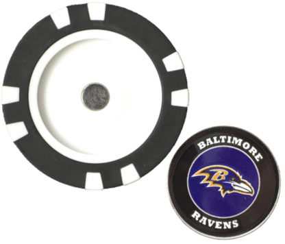 Officially Licensed Baltimore Ravens Poker Chip Ball Marker