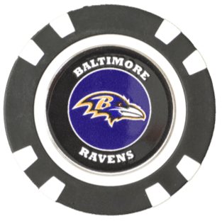 Officially Licensed Baltimore Ravens Poker Chip Ball Marker
