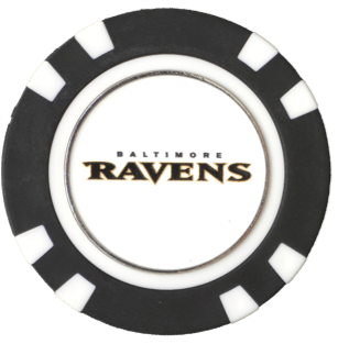 Officially Licensed Baltimore Ravens Poker Chip Ball Marker