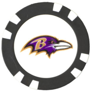 Officially Licensed Baltimore Ravens Poker Chip Ball Marker