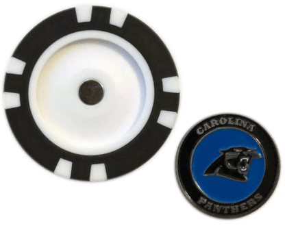 Officially Licensed Carolina Panthers Poker Chip Ball Marker