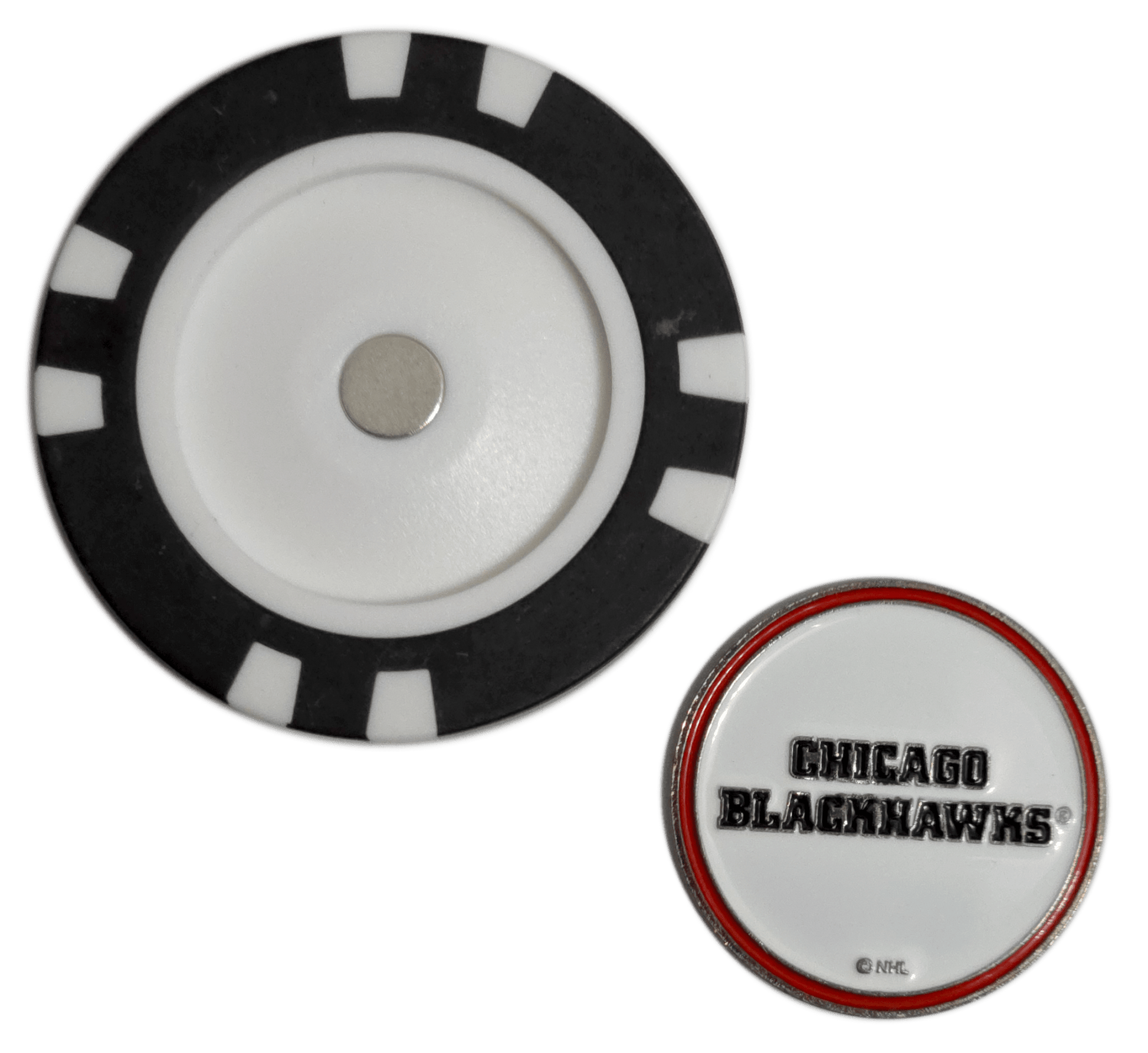 Officially Licensed Chicago Blackhawks Poker Chip Golf Ball Marker