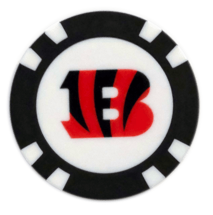 Officially Licensed Cincinnati Bengals Poker Chip Ball Marker