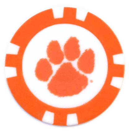 Officially Licensed Clemson Tigers Poker Chip Ball Marker