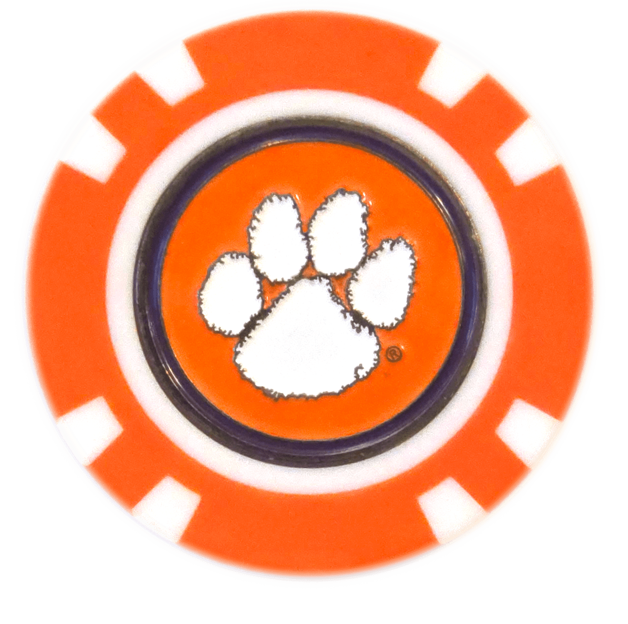 Officially Licensed Clemson Tigers Poker Chip Ball Marker