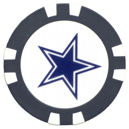 Officially Licensed Dallas Cowboys Poker Chip Ball Marker