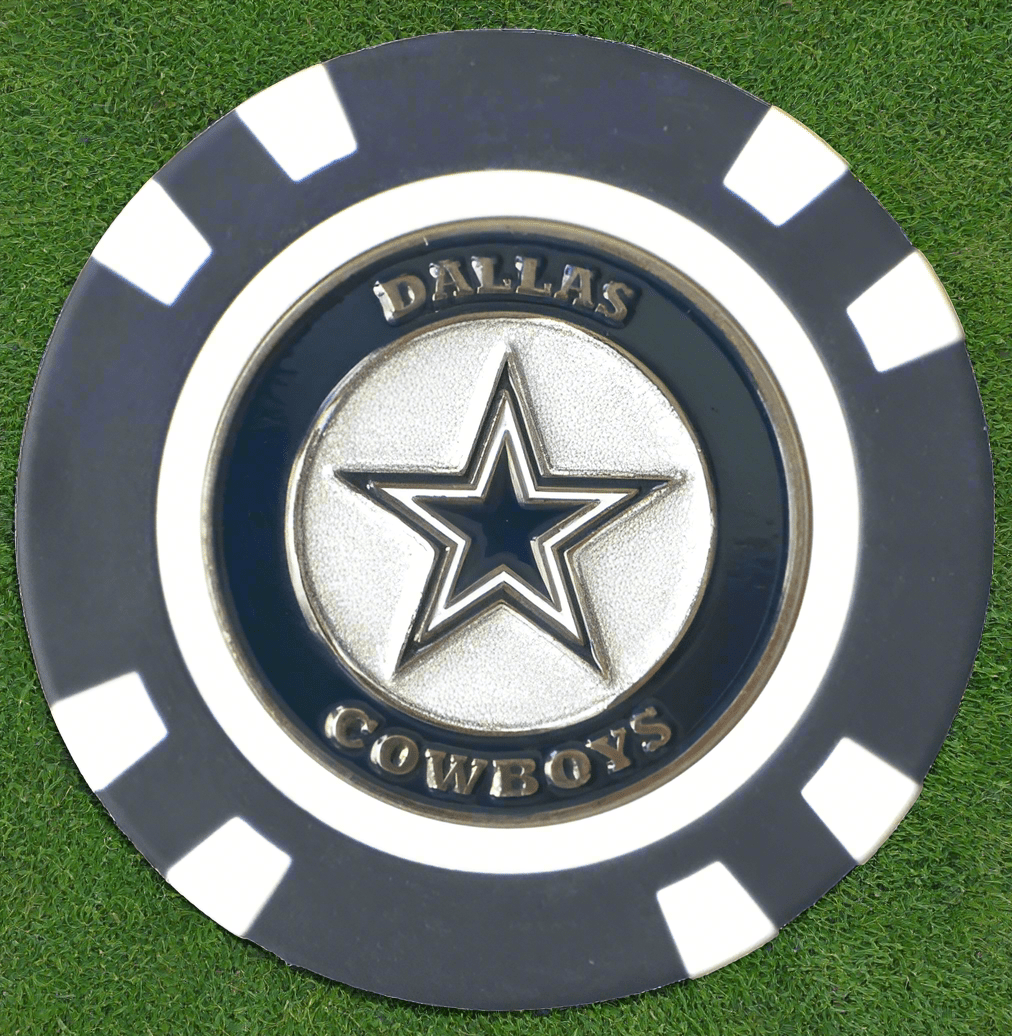 Officially Licensed Dallas Cowboys Poker Chip Ball Marker