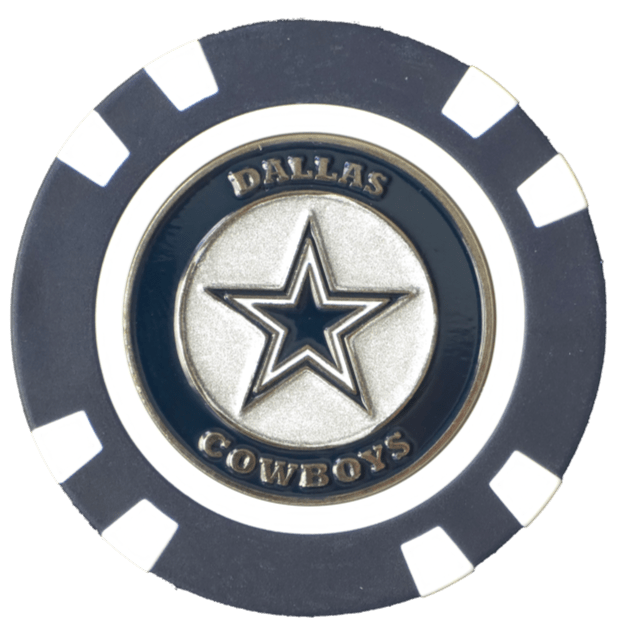 Officially Licensed Dallas Cowboys Poker Chip Ball Marker