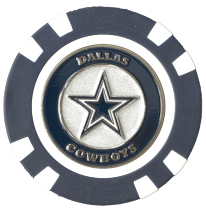 Officially Licensed Dallas Cowboys Poker Chip Ball Marker