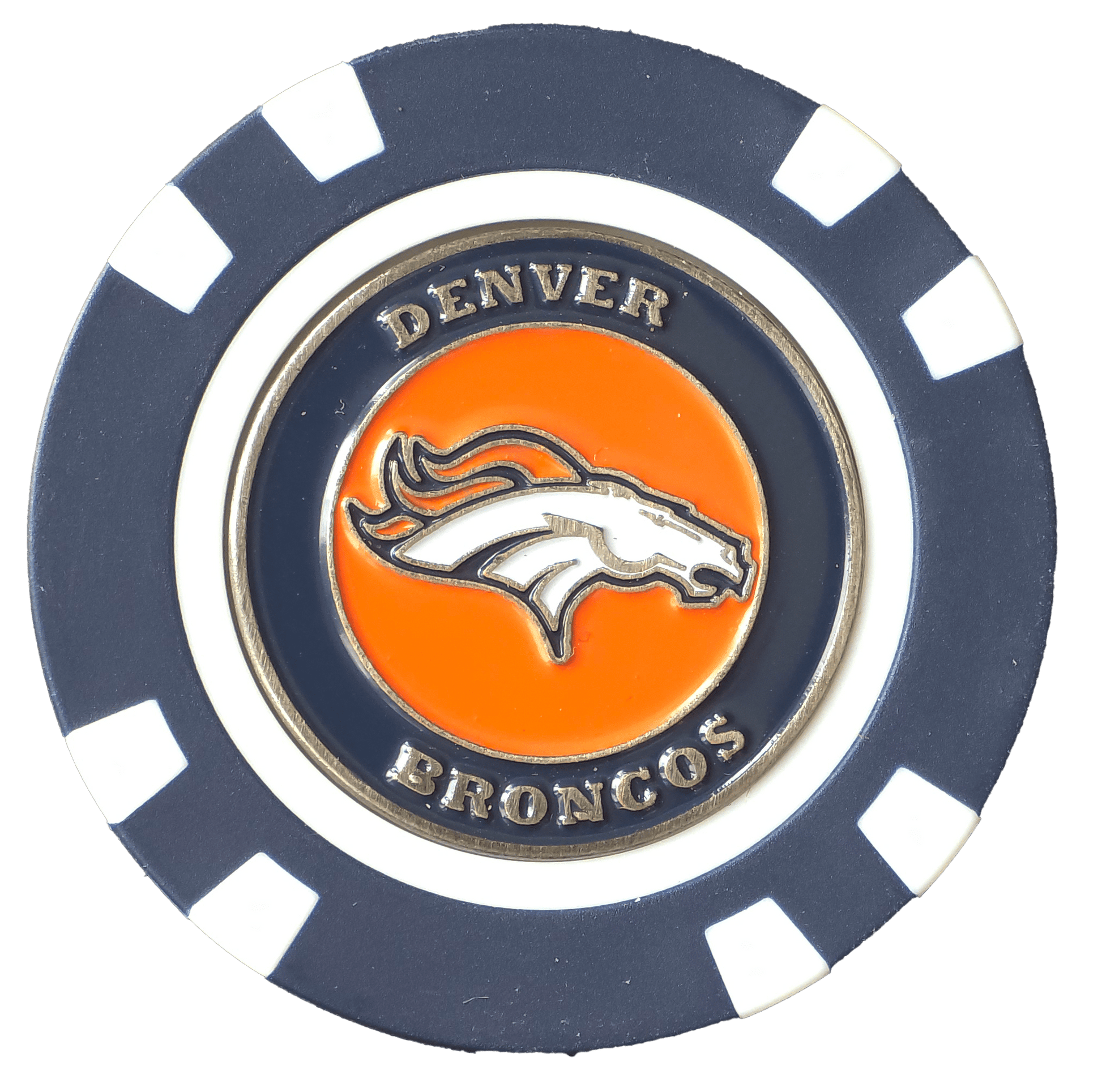 Officially Licensed Denver Broncos Poker Chip Ball Marker