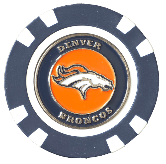 Officially Licensed Denver Broncos Poker Chip Ball Marker