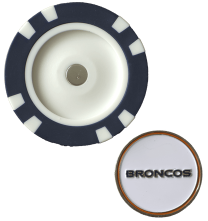 Officially Licensed Denver Broncos Poker Chip Ball Marker