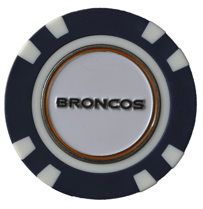 Officially Licensed Denver Broncos Poker Chip Ball Marker