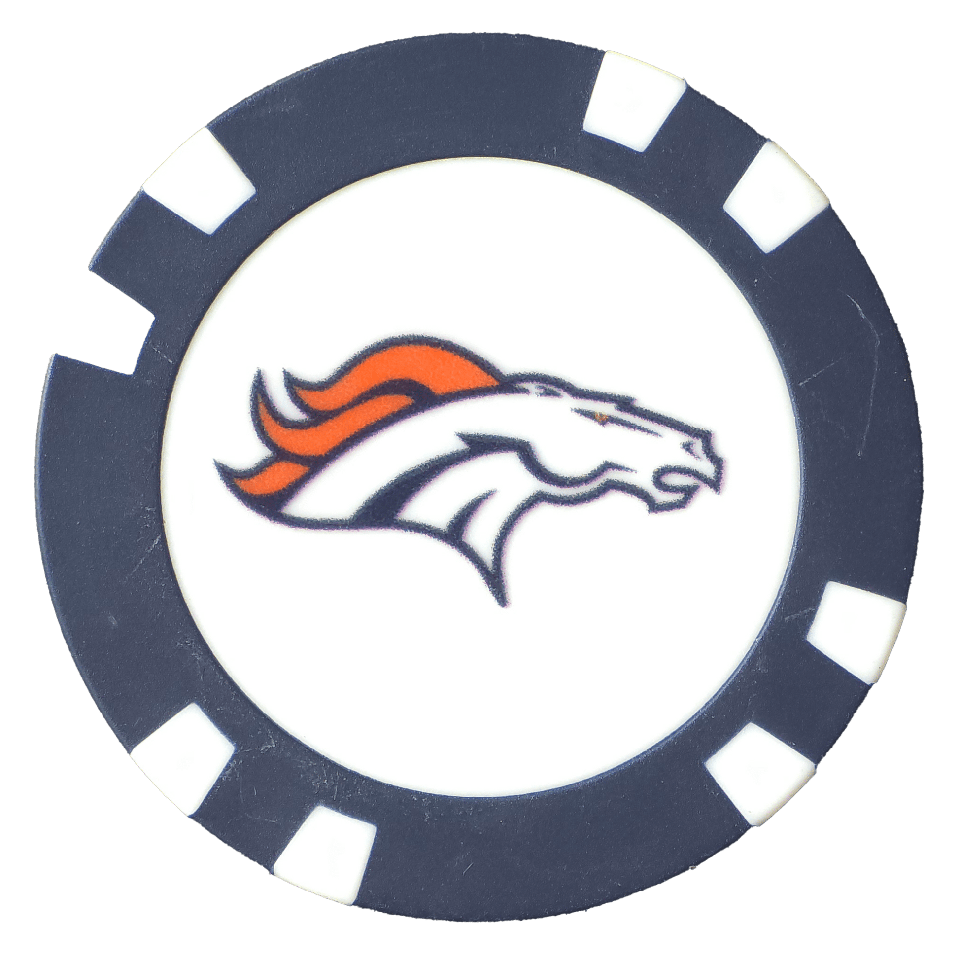 Officially Licensed Denver Broncos Poker Chip Ball Marker